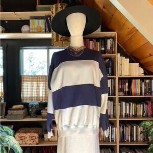 Vintage Sweatshirt Rugby Stripe